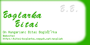 boglarka bitai business card